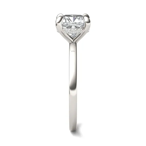 Cushion Custom Hidden Halo Classic Engagement Ring